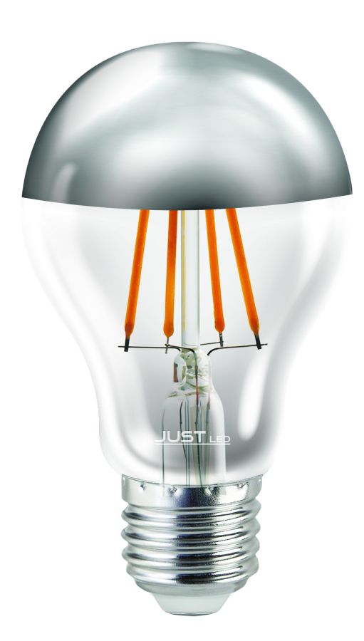 Λαμπτήρας Led-LED Filament Ε27 A60 8w 3000K Θερμό 880lm Chrome JUST LED B276008501